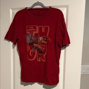 Marvel Red Crew Neck T-Shirt